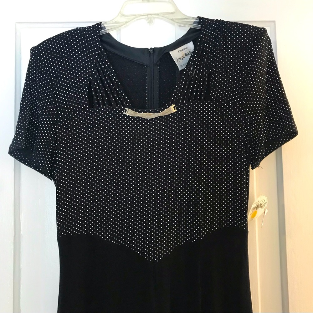 NWT Joseph Ribkoff Mother of the Bride dress formal wedding polka dot